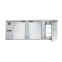 Continental Refrigerator BB90SNSSPT 90-Inch Shallow Depth Pass-Thru Refrigerated Back Bar Cooler