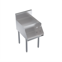 Krowne Royal Series 18-Inch Wide Flat Top Underbar Blender Station with Recessed Shelf