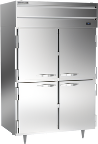Beverage-Air P Series Two-Section Reach-In Warming Cabinet, 43.3 Cu. Ft., Half-Height Solid Doors