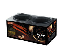Vollrath Cayenne Twin Well Soup Merchandiser Base Only with Tuscan Graphics