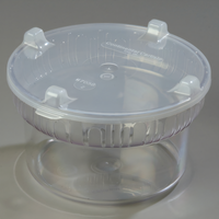 Carlisle Clear Polycarbonate 1.9 Qt Gourmet Crock with Snap-On Lid