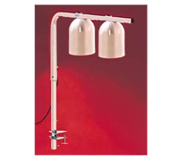 Nemco Portable Clamp-On Two-Bulb Infrared Heat Lamp, 120V, 500W