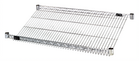 Quantum Slanted Wire Shelf, 48 x 24 Inches, Chrome Plated