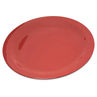 Dallas Ware 10-1/5 Inch Round Red Melamine Dinner Plate
