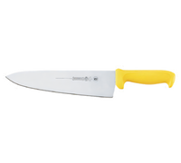 Mundial 10-Inch Stamped Chef's Knife with High-Carbon Blade and Yellow Polypropylene Handle