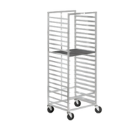 Channel Manufacturing Aluminum Mobile Donut Screen Rack for 23 x 33 Screens, 15-Screen Capacity, 64-Inch High