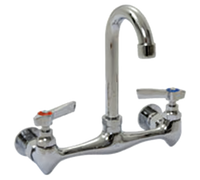 Eagle Group Standard Splash-Mounted Gooseneck Faucet, 8-Inch Centers
