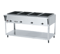 Vollrath ServeWell SL 4-Well Stainless Steel Hot Food Table, 60-11/16 Inch Wide, 120V