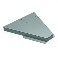 Advance Tabco 45° Inside Corner Stainless Steel Drink Rail Filler for DRKR Series