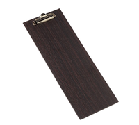American Metalcraft Espresso Wood Clipboard Menu Card Holder, 4-1/2 Inch x 12-1/2 Inch