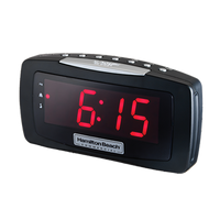 Hamilton Beach Commercial Digital AM/FM Hotel Alarm Clock Radio with 1.2-Inch Display