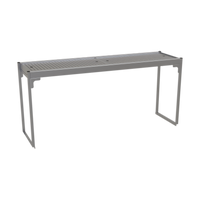 Glastender 54-Inch Single Stainless Steel Overshelf for Pass-Thru Cocktail Stations