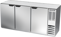 Beverage Air BB72HC-S 72-Inch Three-Section Solid Door Back Bar Refrigerator