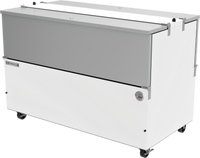 Beverage-Air Dual-Access Cold Wall School Milk Cooler, 58-Inch Wide, 22.5 Cu. Ft., White Exterior with Stainless Interior