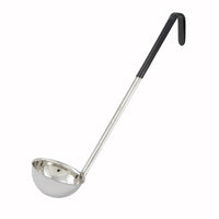 Winco 6 oz Color-Coded Stainless Steel Ladle with 15-1/2 Inch Handle, Black