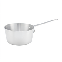 Winco 5 Qt Heavy-Duty Tapered Aluminum Sauce Pan with Riveted Handle, Without Cover