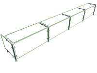 Hatco Flav-R-Shield Full-Service Pass-Over Single-Sided Sneeze Guard, 132-Inch W x 18-Inch D