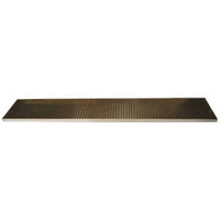 45-Inch Surface Mount Stainless Steel Drip Tray Trough with Perforated PVD Brass Screen