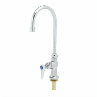 T&S Brass Single Pantry Deck-Mount Faucet with 5 3/4-Inch Swivel Gooseneck Spout