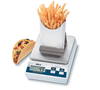 Edlund E-160 FF Top-Loading Digital Portion Control Scale with Standard and French Fry Platform
