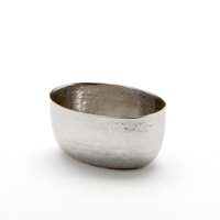 American Metalcraft Oval Hammered Stainless Steel Sauce Cup, 3 oz.