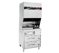Wells WV-FG VCS2000 Electric Ventless Cooktop with Fryer and Griddle, Cabinet Base