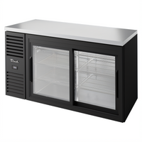 True Premier Bar 60-Inch Two-Section Sliding Glass Door Refrigerated Back Bar Cooler