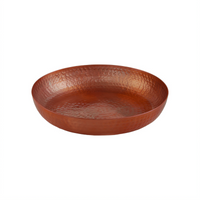 American Metalcraft Copper Hammered Aluminum Single-Wall Seafood Tray, 14-Inch, 128 oz.