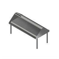 John Boos Double-Sided Solid Stainless Steel Sorting Shelf for Soiled Dish Tables, 108 x 30-1/2 Inch