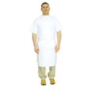 Economy Full-Cut Bib Apron, 34 x 36 Inches, White