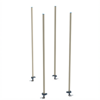MetroMax Q Stationary Intermediate Unit Kit for Floor Track Shelving