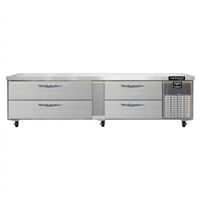 Continental Refrigerator D96GN Two-Section Refrigerated Griddle Stand with Four Drawers
