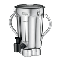 Waring Heavy-Duty 1-Gallon Stainless Steel Blender Container with Spigot, Lid and Blade for CB15 Series