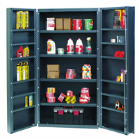 Quantum Heavy-Duty 36-Inch Underbar Storage Cabinet with 4 Adjustable Interior Shelves and 12 Door Shelves