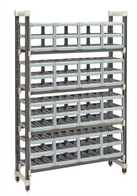 Cambro Camshelving Elements Xtra Stationary Wine Rack Unit, 14 x 48 x 72 Inches, 144-Bottle Capacity