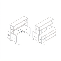 Randell RCRBP-82.5 82.5-Inch Modular Chef Service Counter Right Section with Breaker Panel