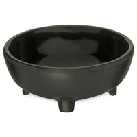 Carlisle 3 oz Black Melamine Molcajete Salsa Dish