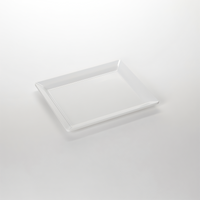 American Metalcraft 13-Inch Rectangular Melamine Platter, White