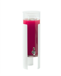 Cal-Mil Juno Single 3-Gallon Beverage Dispenser with Ice Chamber and Removable Spigot