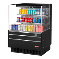 Turbo Air 36-Inch Low-Profile Horizontal Open-Air Merchandiser Display Case, 11.1 Cu. Ft., Self-Contained Refrigeration