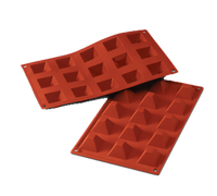 Silikomart Pyramid Silicone Baking Mold, 15 Cavities