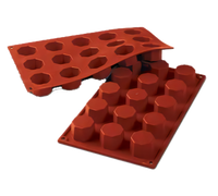 Silikomart Siloconflex Octagon Silicone Baking Mold, 15-Cavity