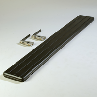 SixStar Solid Drop-Down Food Bar Tray Slide, 68-3/4 Inch, Black