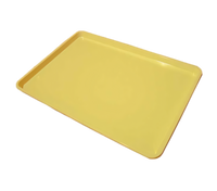 18 x 26 Inch Yellow Plastic Rectangular Meat Tray