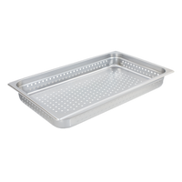 Crestware Saf-T-Stak Full-Size Perforated Hotel Pan, 2-1/2-Inch Deep, 18/8 Stainless Steel