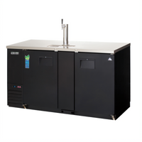 Everest Refrigeration EBD3-BB-24 Two-Section Back Bar & Direct Draw Keg Refrigerator Combo, 68 Inch Wide, 20 Cu. Ft.