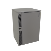 Glastender One-Zone Side-Serviced Bar Profile Back Bar Cooler, 24 Inch Wide, One-Section, Self-Contained Refrigeration