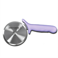 Dexter Russell Sani-Safe 4-Inch Pizza Cutter with Replaceable Blade and Purple Polypropylene Handle