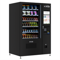 KoolMore 50-Inch Wide 60-Slot Non-Refrigerated Snack Vending Machine with 22-Inch Touch Screen and Bill Acceptor