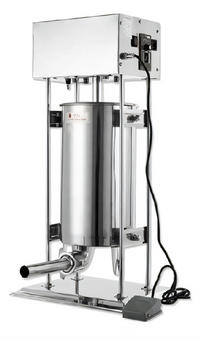 Uniworld 25 lb Electric Vertical Gear-Driven Sausage Stuffer with Stainless Steel Cylinder
